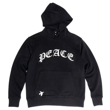 Peace & Hope Pullover Hoodie - Black