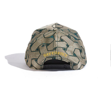 Luxe Hat - Green Geometric