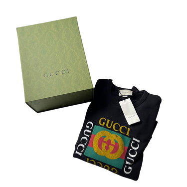 Gucci Vintage Logo Crewneck - Black