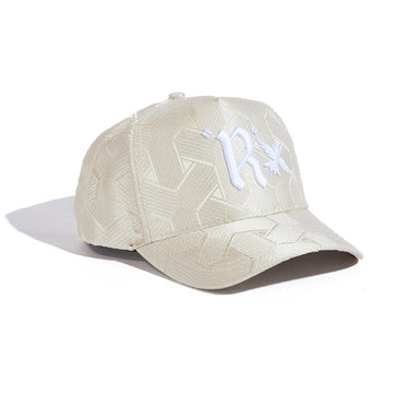 Luxe Hat - Silver Geometric
