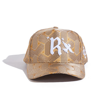 Luxe Hat - Gold Geometric