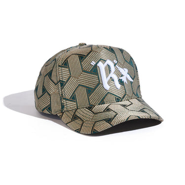 Luxe Hat - Green Geometric