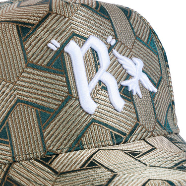 Luxe Hat - Green Geometric