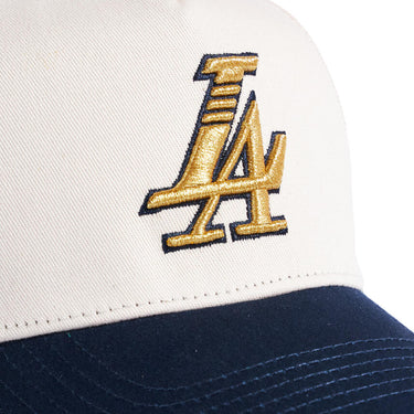 Paradise LA Hat - Cream/Navy/Gold