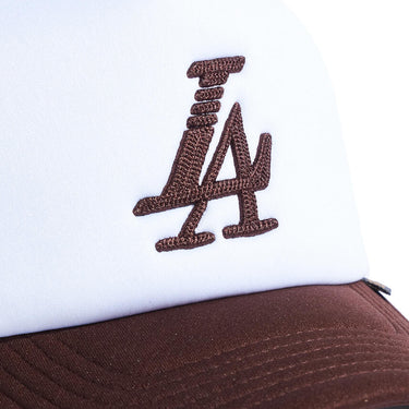 Paradise LA Trucker Hat - White/Brown