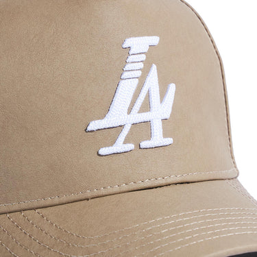 Paradise LA Leather Hat - Tan