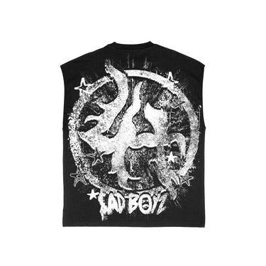 007 Cut Sleeves T-shirt - Black