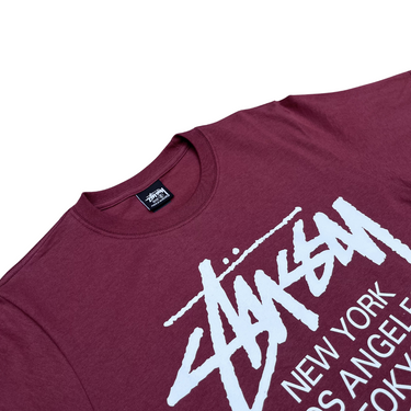 World Tour T-shirt - Burgundy