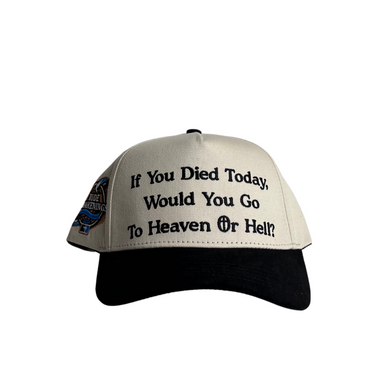 Heaven or Hell Hat - Cream/Black