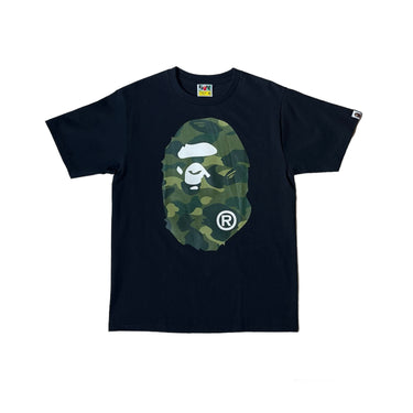 Green Camo Ape Head T-shirt - Black