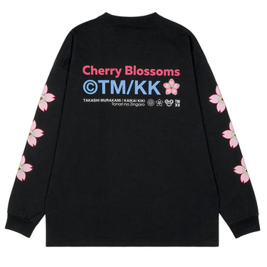 Murakami Cherry Blossoms L/S Tshirt - Black