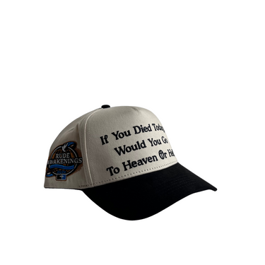Heaven or Hell Hat - Cream/Black