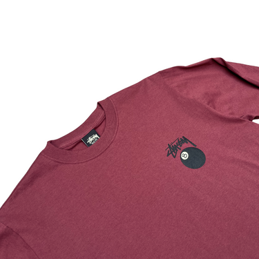 8 Ball T-shirt L/S - Burgundy