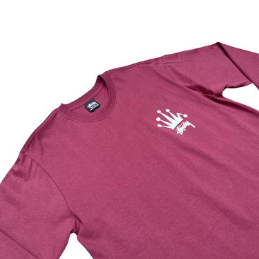 Regal Crown T-shirt L/S - Burgundy