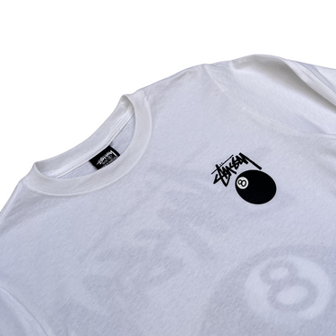 8 Ball T-shirt L/S - White