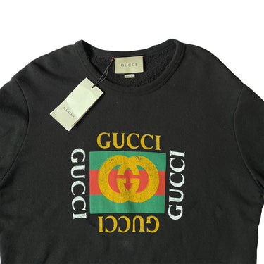 Gucci Vintage Logo Crewneck - Black