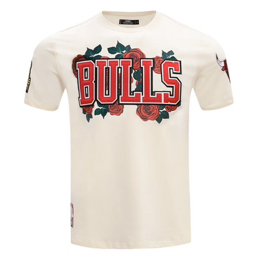 NBA Chicago Bulls Roses T-shirt - EggShell