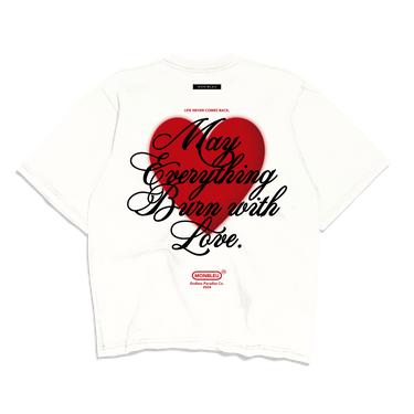 Burn Love Tee - White