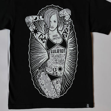 Tattoo Girl T-shirt - Black