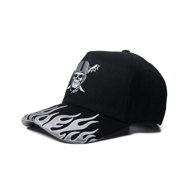 Skull Flame - Black Snapback