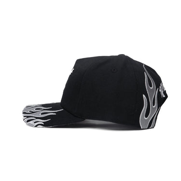 Skull Flame - Black Snapback