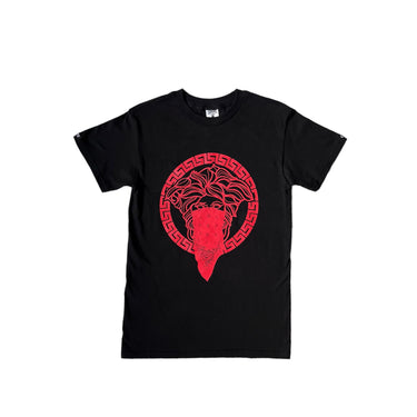 Medusa Red T-shirt - Black