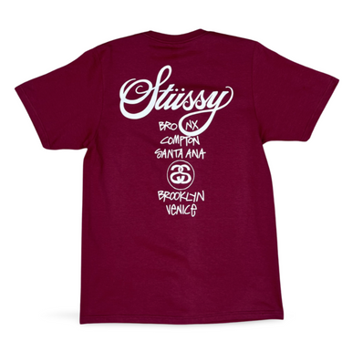 World Tour T-shirt - Burgundy