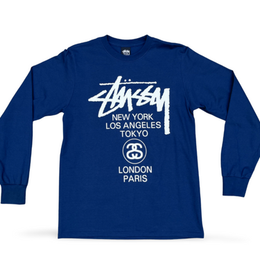 World Tour T-shirt L/S - Navy