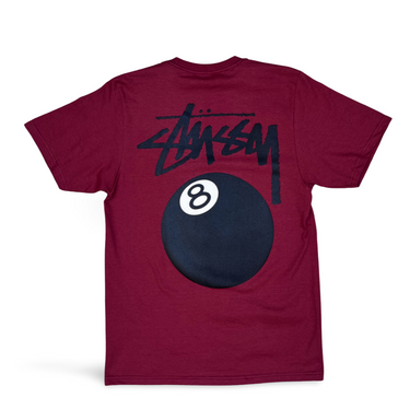 8 Ball T-shirt - Burgundy