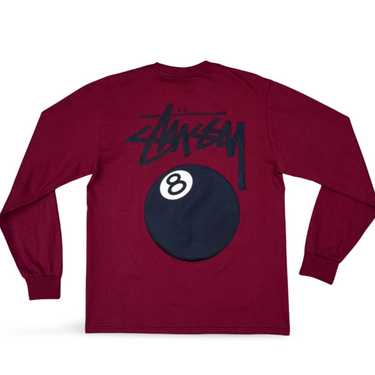8 Ball T-shirt L/S - Burgundy