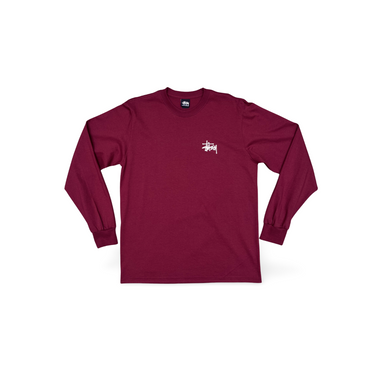 Basic Logo T-shirt L/S - Burgundy