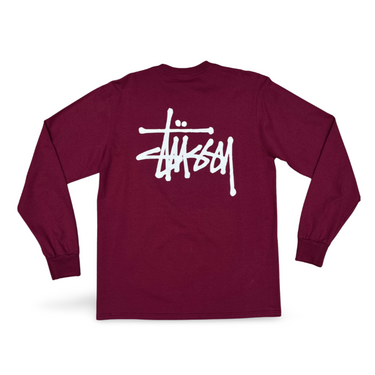 Basic Logo T-shirt L/S - Burgundy