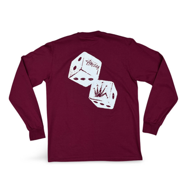 Shakers T-shirt L/S - Burgundy