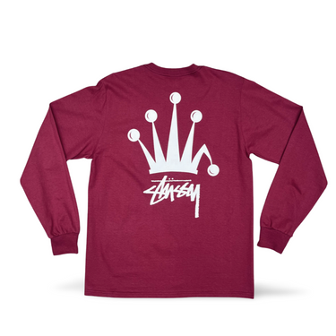 Regal Crown T-shirt L/S - Burgundy