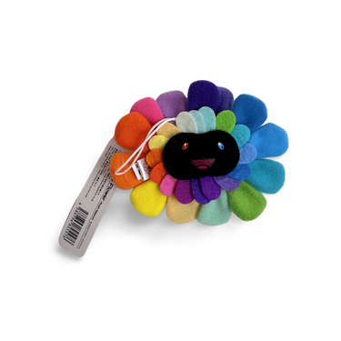 Mini Plush Murakami Flower - Black/Multi