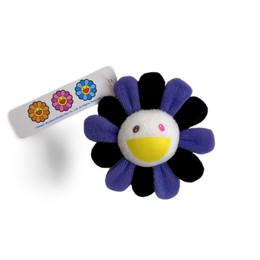 Flower Pin - Black/Purple