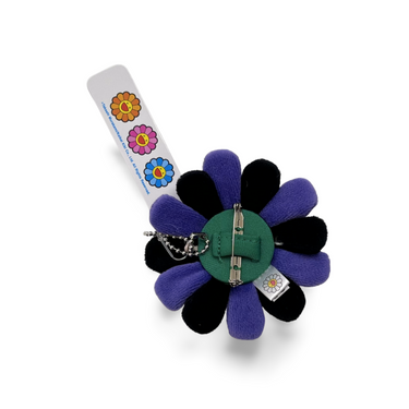 Flower Pin - Black/Purple