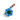 Flower Pin - Blue