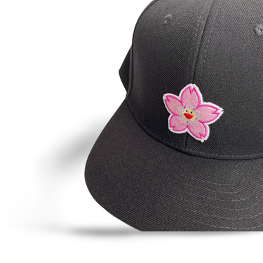 Murakami Cherry Blossoms Hat - Black