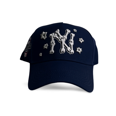 NY Bones Hat - Navy