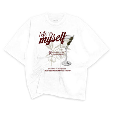 Me VS Myself Tee - White