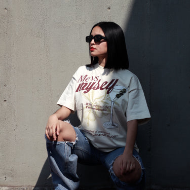 Me VS Myself Tee - White