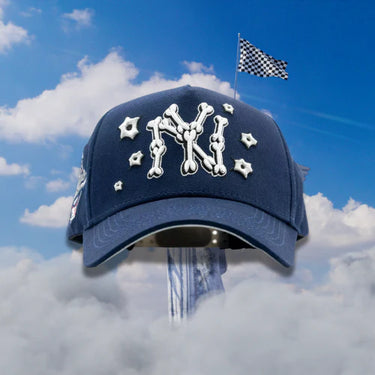 NY Bones Hat - Navy