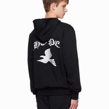 Peace & Hope Pullover Hoodie - Black