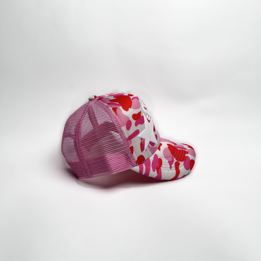 Supa Puff Sta' Trucker Hat - Pink Camo