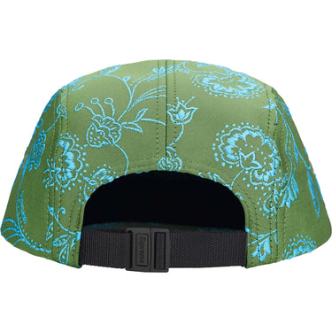 Floral Jacquard Camp Cap - Green