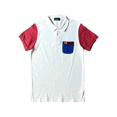 Fred Perry Polo Shirt - White/Red (ReFresh)