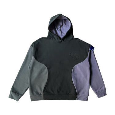 Standard Puff Embossed Hoodie - Black/Plum/Slate